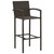  3 Piece Patio Bar Set Poly Rattan Brown A949-3064836