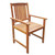  Patio Chairs 2 pcs Solid Acacia Wood Brown A949-42626