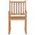  Rocking Chair with Taupe Cushion Solid Teak Wood A949-3062780