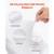  150 Pcs White Chair Covers, Polyester Spandex Chair Cover, Stretch Slipcovers for Wedding Party Di E415-YTBS150PCSDKAOQP2001V0