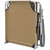  Folding Sun Lounger with Canopy Steel Taupe A949-44297