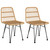  Patio Chairs 2 pcs 18.9"x24.4"x33.1" PE Rattan A949-319428