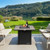 30 Inch Square Propane Gas Fire Pit Table Ceramic Tabletop B593-OP70520