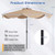 10 FT Scalloped Solar Patio Umbrella with 24 LED Lights and Tilt Adjustment-Beige B593-NP13216