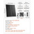  Solar Powered Fan, 25W Solar Panel with 4 Fans, Adjustable Solar Panel Angle, 2668 RPM High-Speed, E415-KQWSXHFJDTYN5TENT001Y3