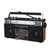 SuperSonic 4 Band Radio & Cassette Player with Cassette To Mp3 Converter and Bluetooth D970-SC-3201BT-WOOD