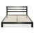 King size Heavy Duty Metal Platform Bed Frame with Headboard and Wood Slats Q280-KMPBFC574692
