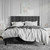 Queen size Black Velvet Upholstered Platform Bed Frame with Headboard Q280-QBLAV1935724