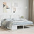  Bed Frame White Steel Double Bed Frame Rectangular A949-373941