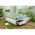Full size Contemporary Platform Bed with 3 Storage Drawers in White Q280-WFPSB27150