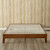 Twin size Low Profile Wooden Platform Bed Frame in Cherry Finish Q280-ZWTSCB58921