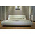 Queen Modern White Upholstered Platform Bed with Curved Sides & Headboard Q280-MQPB65184158
