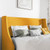 Queen Size Yellow Linen Blend Upholstered Platform Bed with Wingback Headboard Q280-YEQU4718