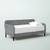 Twin size Modern Grey Silver Velvet Upholstered Daybed Q280-SGUDB18593274