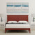 Queen Traditional Solid Oak Wooden Platform Bed Frame with Headboard in Cherry Q280-CHWA5588