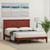 Queen Traditional Solid Oak Wooden Platform Bed Frame with Headboard in Cherry Q280-CHWA5588