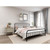 King size Black Metal Platform Bed Frame with Rounded Headboard Footboard Q280-KGBLKCMB1695823