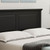 Full Traditional Solid Oak Wooden Platform Bed Frame with Headboard in Black Q280-REWA5477