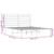  Bed Frame White Powder-Coated Steel King Size Bed Frame A949-352370