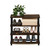 Stackable 4-Shelf Black Brown Wood Shoe Rack - Holds up to 12 Pair of Shoes Q280-TPSRFWD371953716