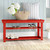 Red Wooden 2-Shelf Shoe Rack Storage Bench for Entryway or Closet Q280-RFWSB991458327