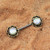 Antique Gold Plated Seashell Flower Nipple Bars T575-S0671356611