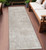 8' Runner Ivory Abstract Washable Non Skid Indoor Outdoor Runner Rug N270-563116