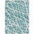 8' X 10' Teal Abstract Washable Non Skid Indoor Outdoor Area Rug N270-559331