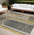 8' X 10' Gray Green and Gold Abstract Washable Non Skid Indoor Outdoor Area Rug N270-561353