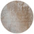 8' Round Brown and Off White Round Abstract Washable Non Skid Indoor Outdoor Area Rug N270-563309