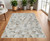 4' X 6' Beige and Brown Abstract Distressed Area Rug N270-558852