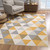 9' X 12' Yellow Geometric Area Rug N270-393042 9' X 12' Yellow Geometric Area Rug N270-393042
