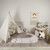 7' X 10' Brown and Beige Juvenile Animals Youthful Area Rug N270-569997