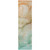 8' Runner Teal Abstract Washable Non Skid Indoor Outdoor Runner Rug N270-559839
