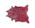 5' X 7' Red and Silver Cowhide Hand Knotted Area Rug N270-544358
