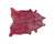 5' X 7' Red and Silver Cowhide Hand Knotted Area Rug N270-544358