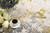 3' X 5' Gold Abstract Dhurrie Area Rug N270-390507