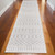 12' Runner Gray and Ivory Moroccan Power Loom Washable Runner Rug N270-532889