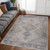 5' X 8' Beige and Gray Abstract Distressed Area Rug N270-558929