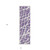 8' Runner Purple and White Abstract Washable Non Skid Indoor Outdoor Runner Rug N270-559308