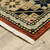 3' X 5' Red Blue and White Oriental Power Loom Area Rug N270-509256