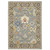 2' X 10' Blue And Gray Oriental Power Loom Runner Rug With Fringe N270-510622