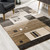 10' Beige Abstract Power Loom Runner Rug N270-393903