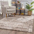 8' X 11' Ivory And Brown Retro Mod Area Rug N270-392370