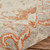 5' X 8' Orange and Ivory Medallion Area Rug N270-395914