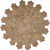 Dazzling Concentric Natural Boutique Jute Rug N270-394224