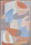 5' X 7' Blue and Gray Abstract Non Skid Area Rug N270-552014