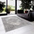 2' X 6' Gray Distressed Medallion Area Rug N270-390083