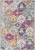 2' X 4' Blue and Ivory Floral Area Rug N270-392929