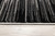 8' Black Striped Power Loom Runner Rug N270-393932